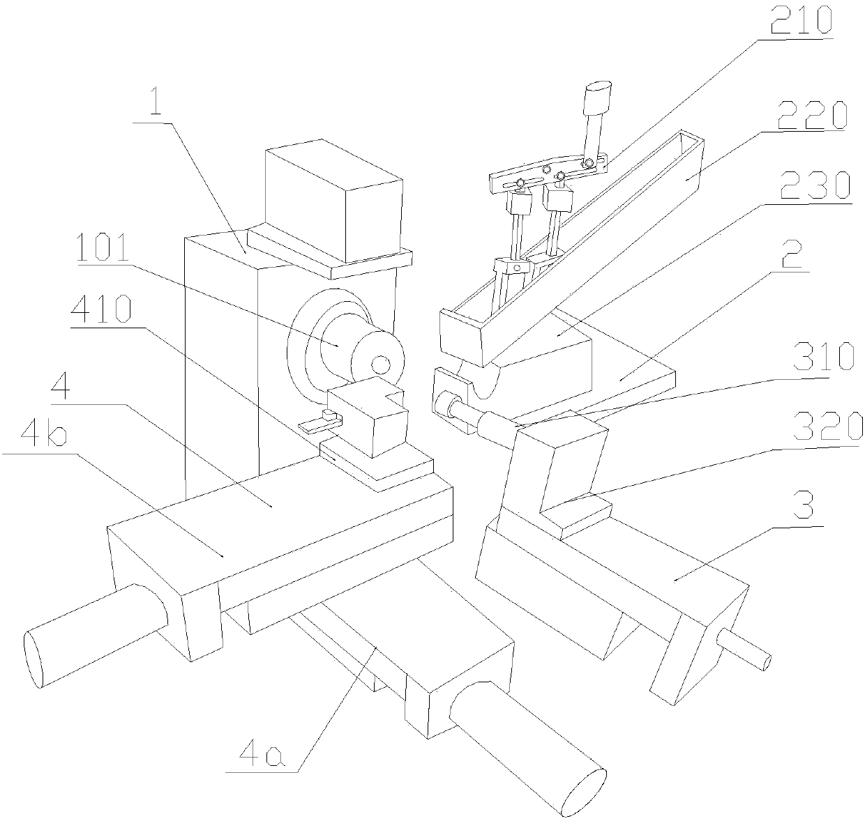 Automatic clamping feeding device for workpiece convex ring machining