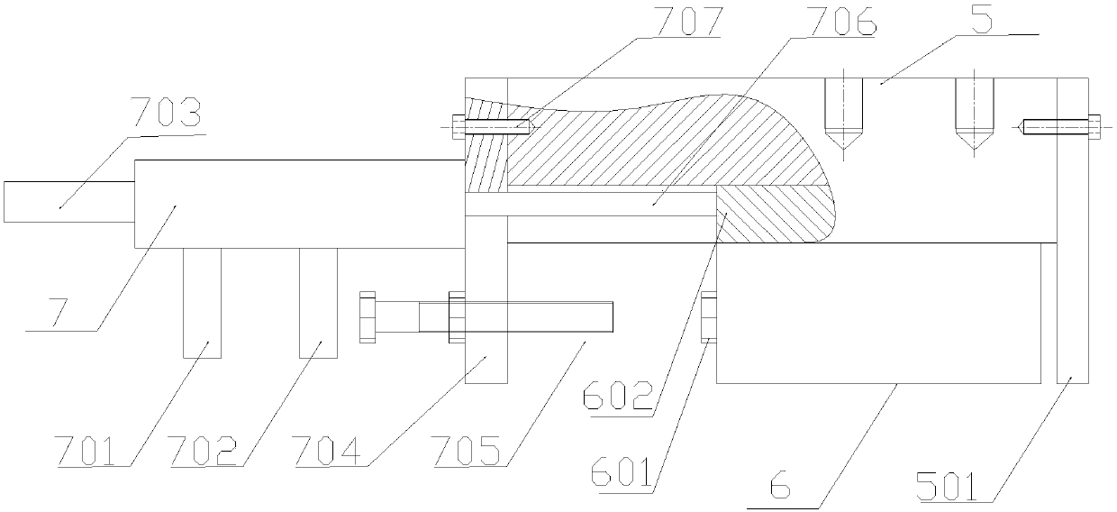 Automatic clamping feeding device for workpiece convex ring machining