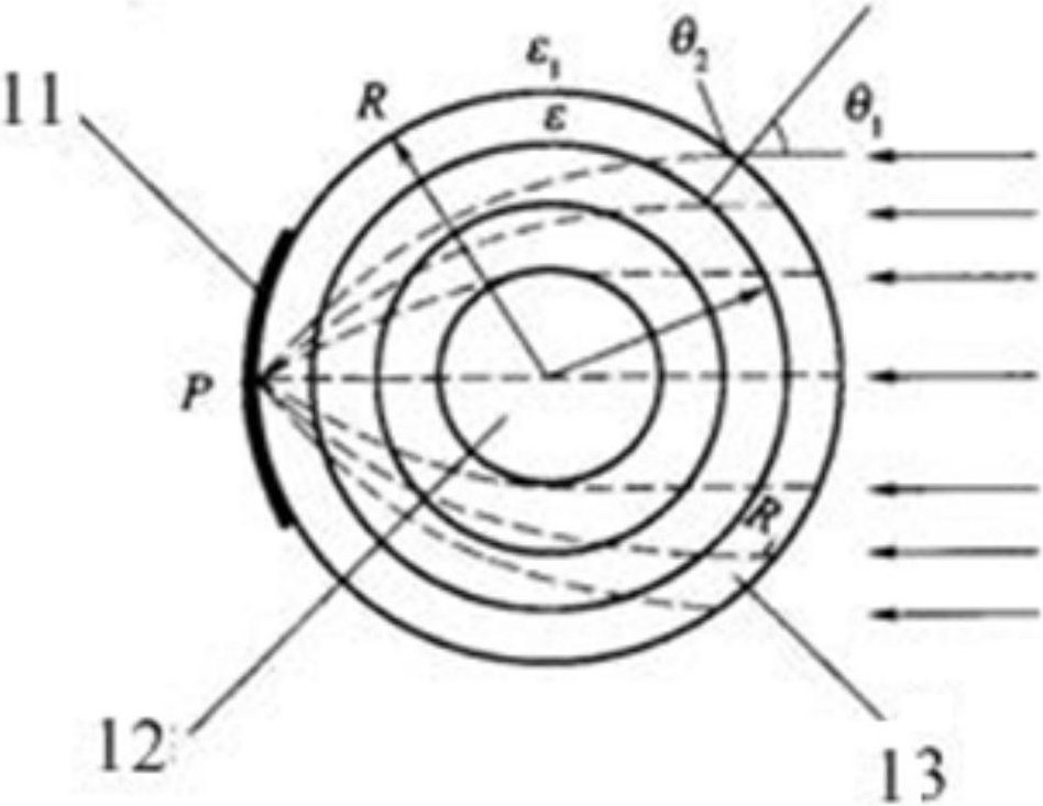 Luneberg lens reflector and passive radar reflection ball comprising same