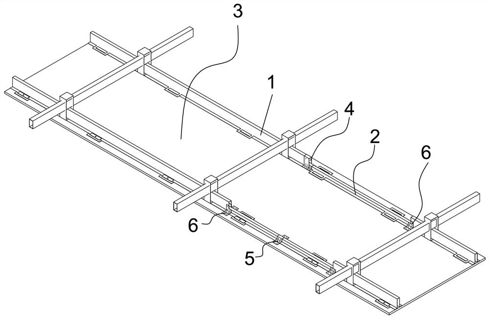 Room clear height lifting suspended ceiling structure and mounting method thereof