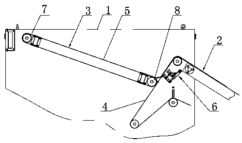 First folding device in linen folding machine