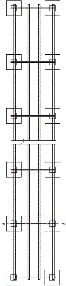 Photovoltaic support foundation structure applicable to tidal flat photovoltaic power station and construction method