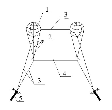 Building method for mound-free suspension bridge