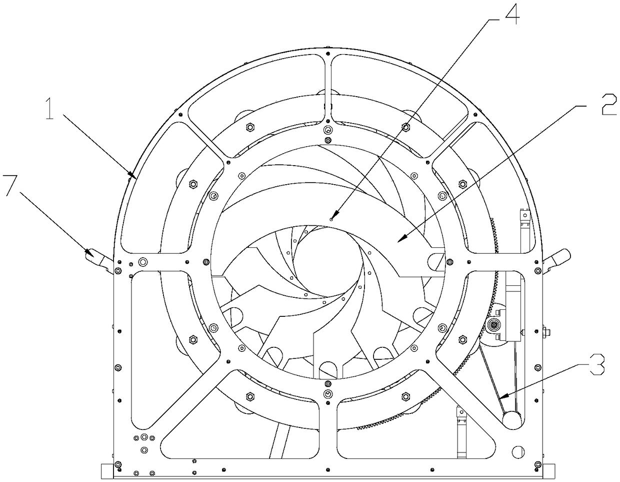 Large aperture type diaphragm adjusting device