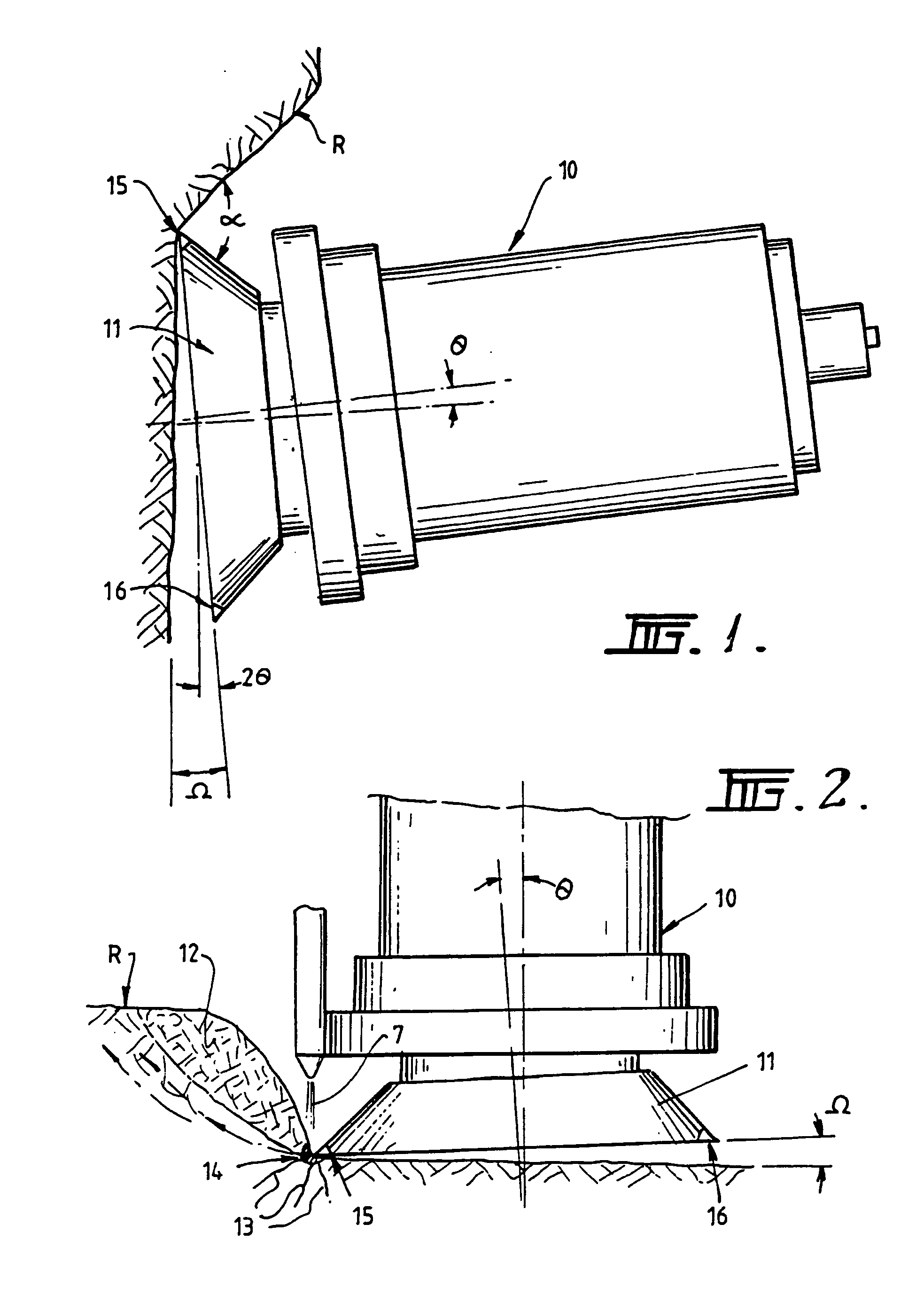 Rock boring device