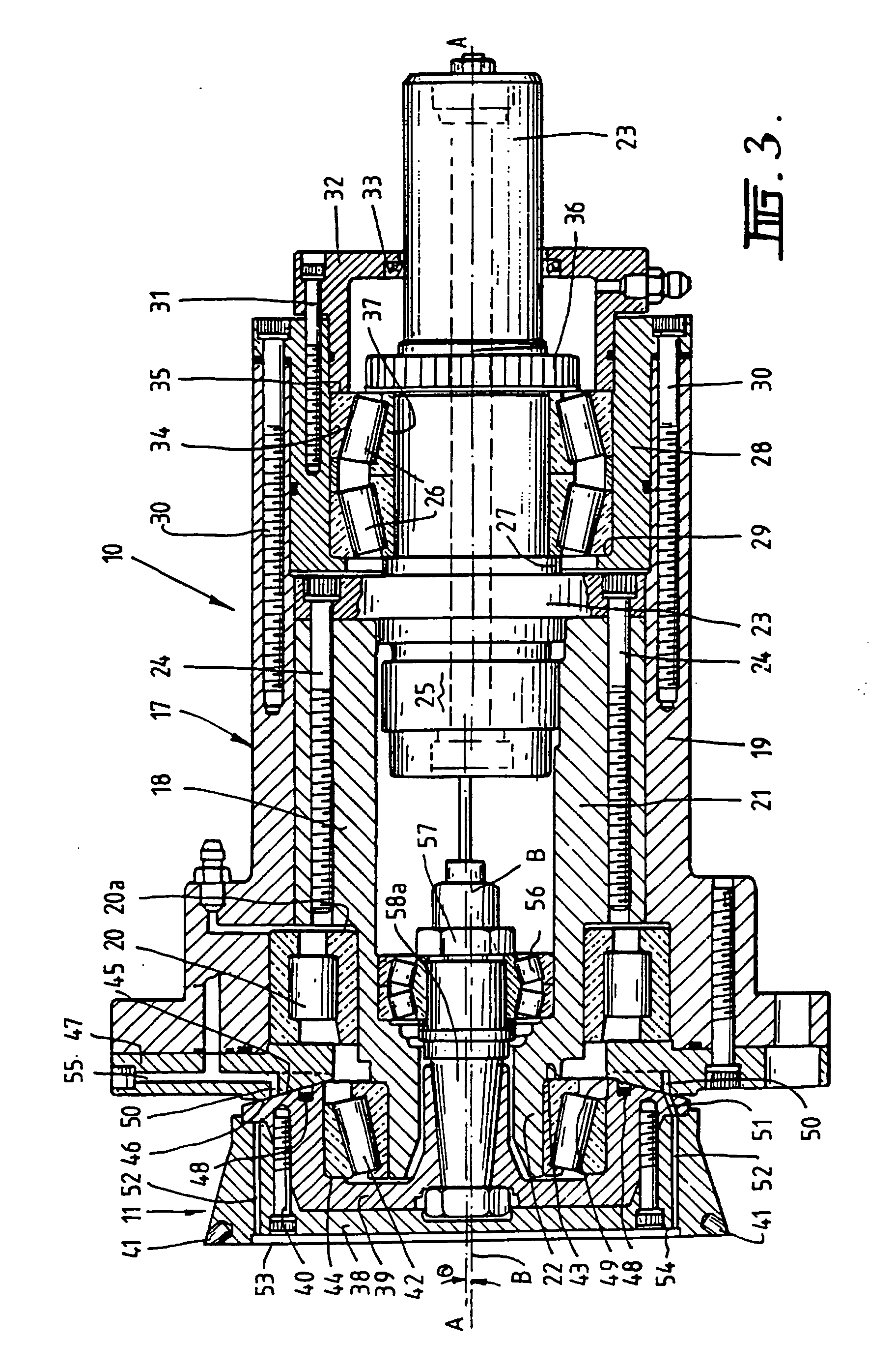 Rock boring device