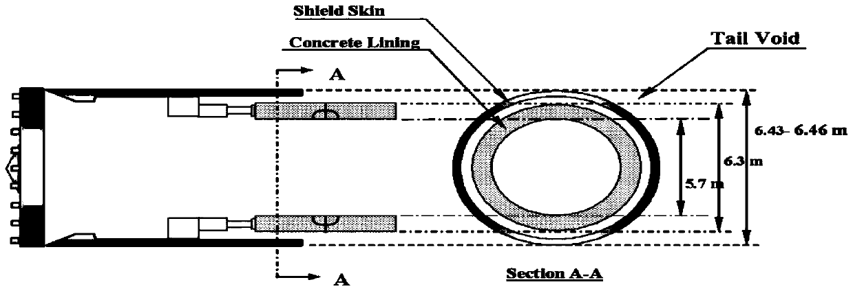 Backfill grouting double liquid and backfill grouting method