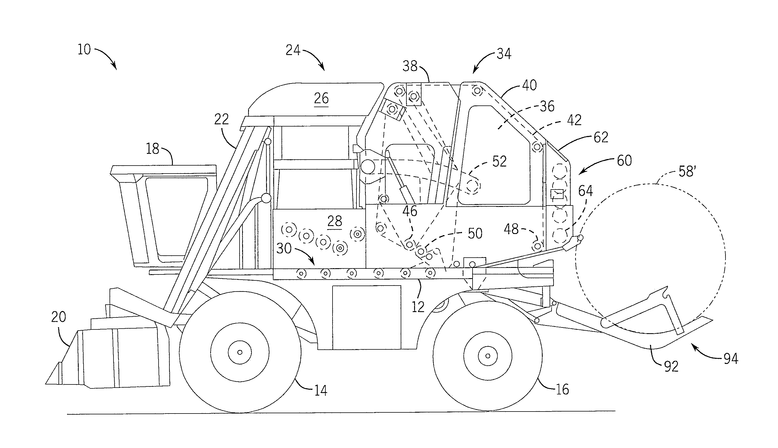 Module wrap guide arrangement