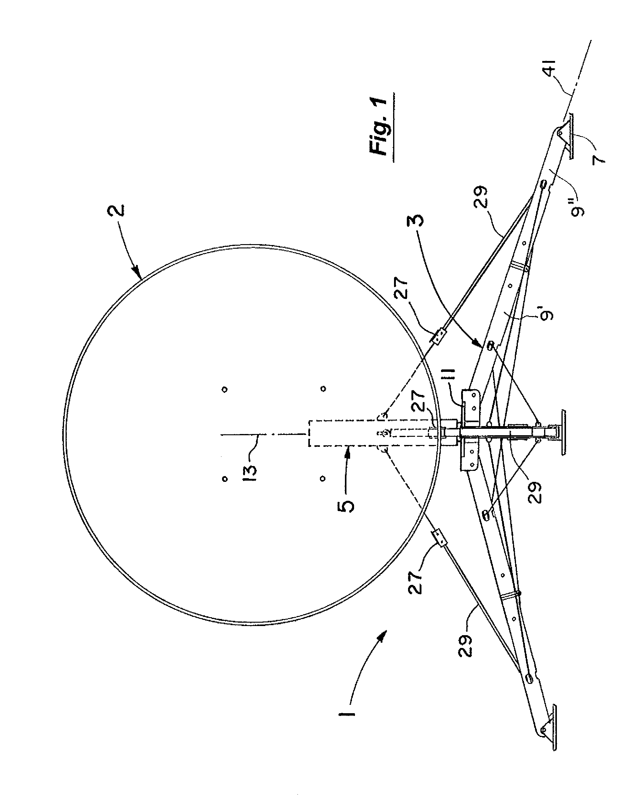 Portable, lightweight mount for a satellite antenna system