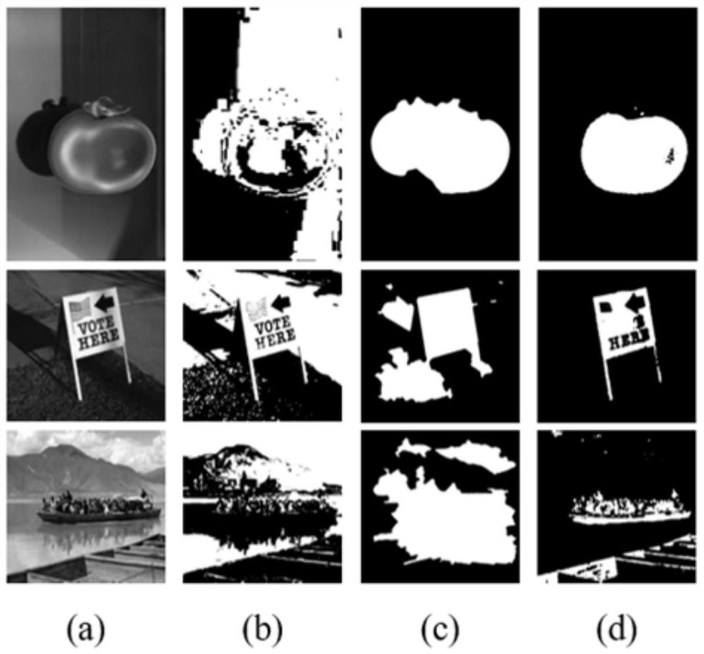 Method and system for level set image segmentation combined with saliency information of brightness correction