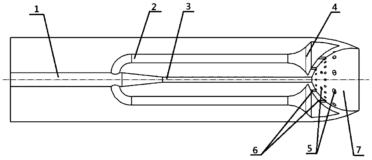 Direct-injection type concave cavity swirl nozzle