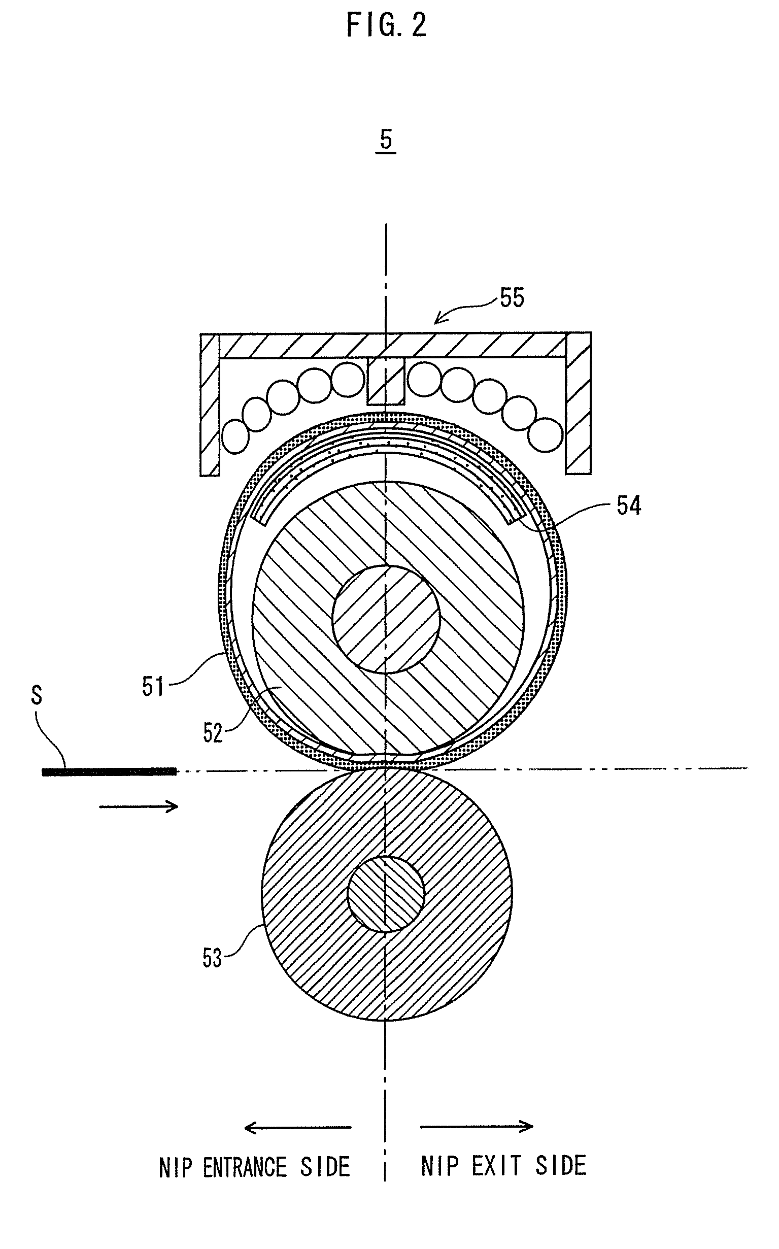 Fixing device having good warm-up property and image formation apparatus