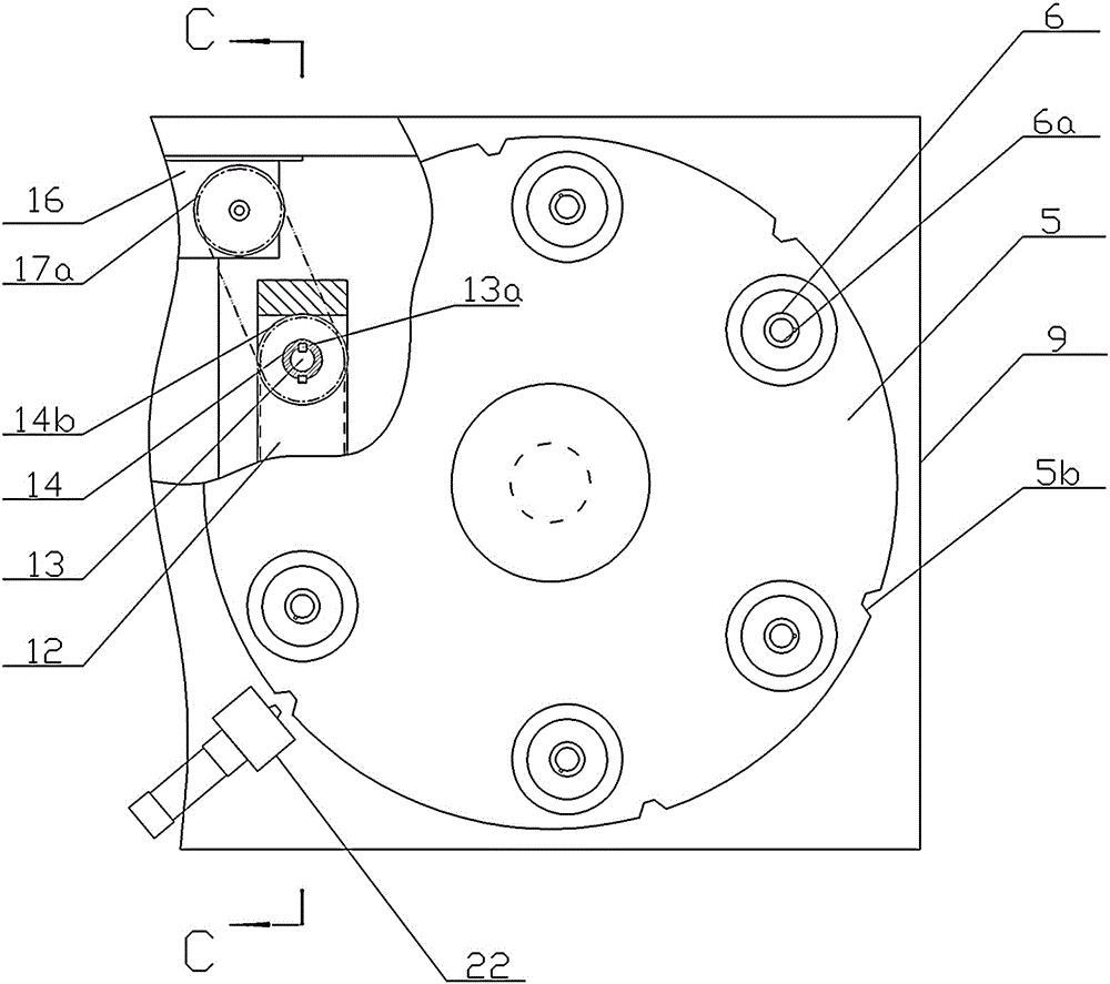 A filter housing multi-station glue injection machine with a rotary device