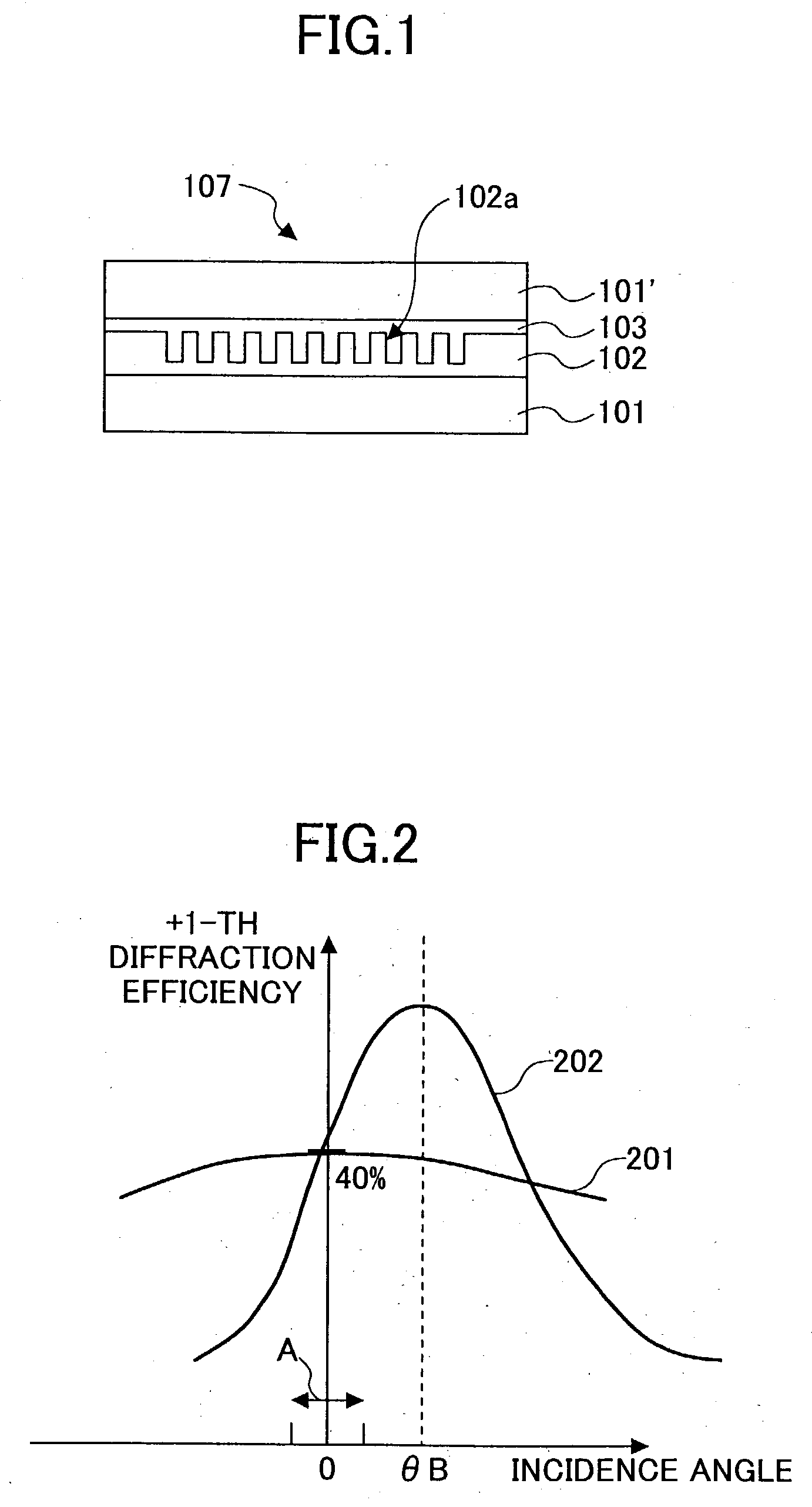 Diffraction grating, light source unit applying the same therein, and optical head device employing the same