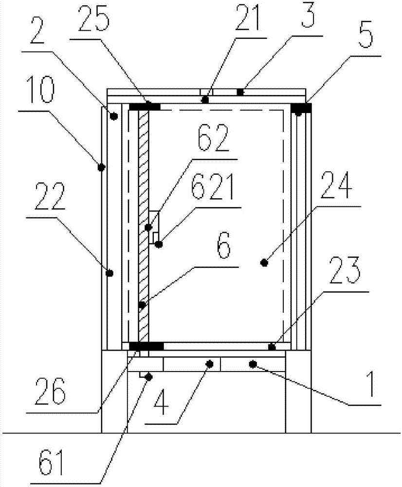 Extended carriage provided with supporting connecting part and applying method of extended carriage