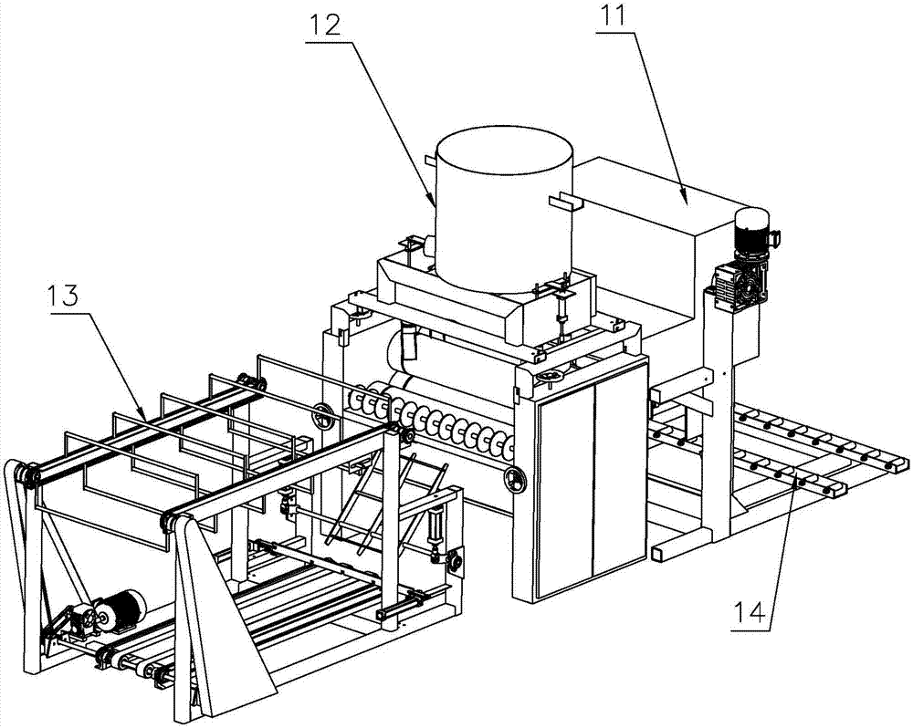 Full-automatic intelligent single-board gluing production line