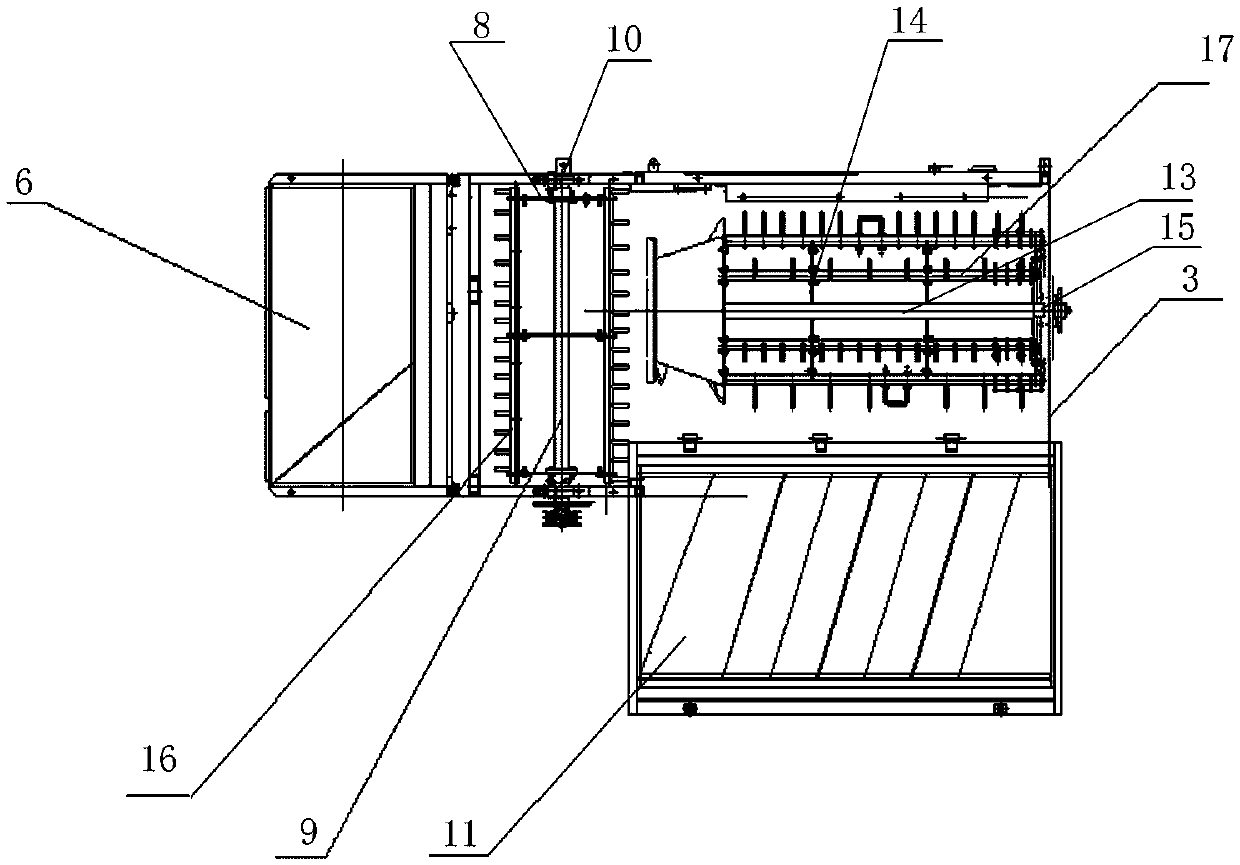 A crawler self-propelled longitudinal flow full-feed combine harvester