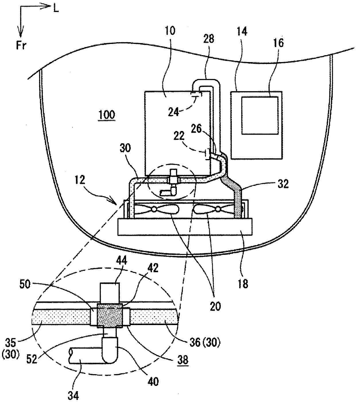 Engine cooling structure