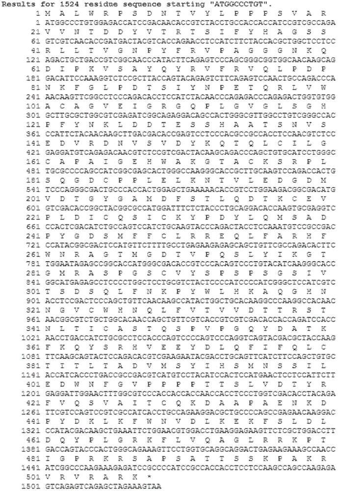 Human papilloma virus 18 L1 (HPV18L1) polynucleotide sequence and its expression vector, host cell and use