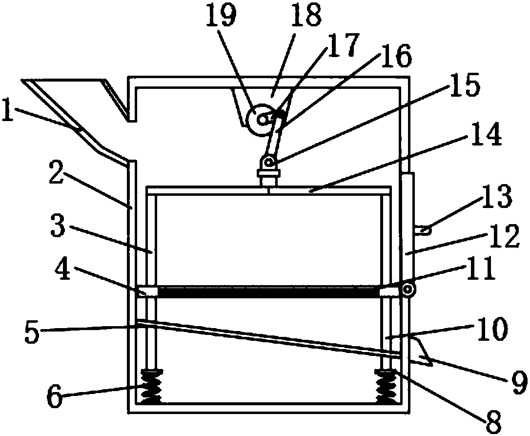 Secondary bran-removing device with multifunctional vibration screen