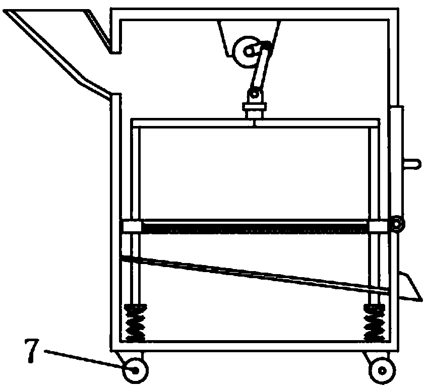 Secondary bran-removing device with multifunctional vibration screen