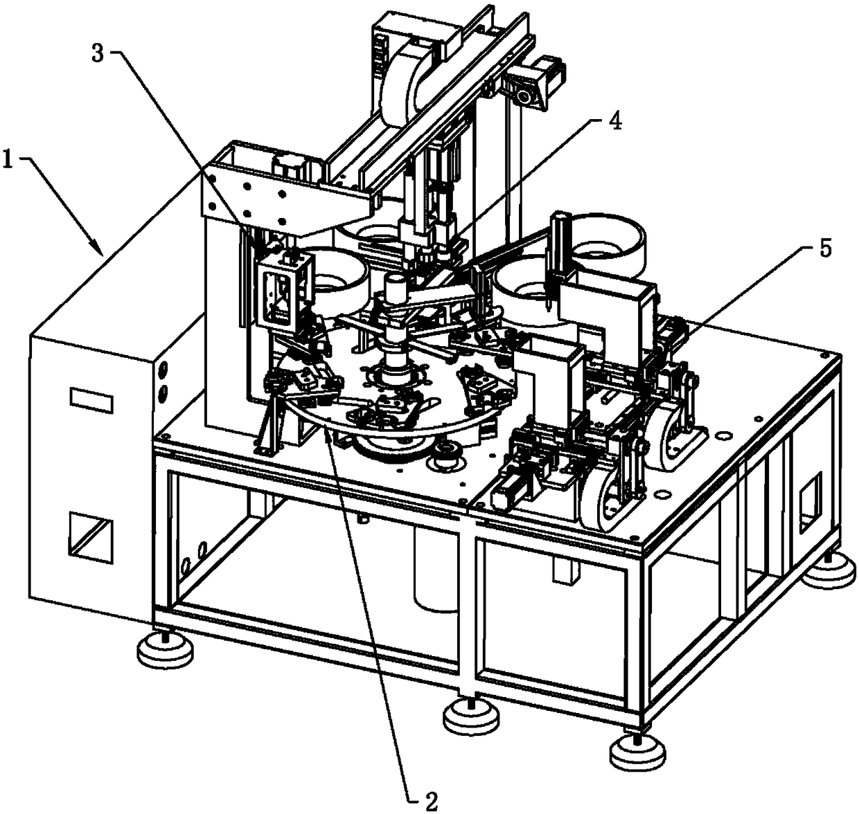 Wiper motor cover plate assembly multi-position assembly machine