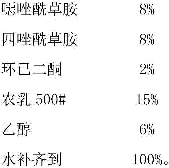 Herbicidal composition containing metamifop and fentrazamide