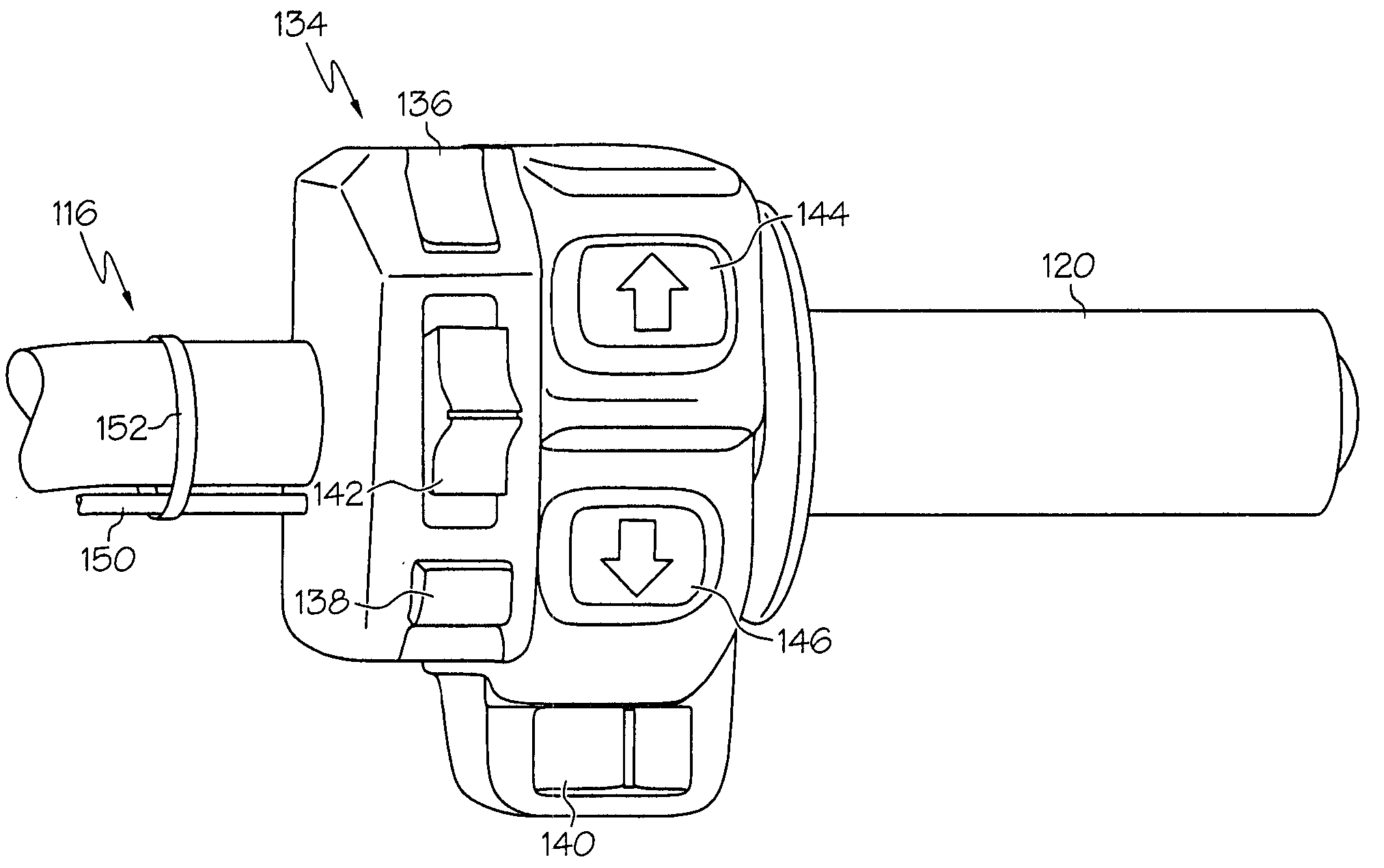 All terrain vehicle and integrated control panel for attachment to handlebar of all terrain vehicle