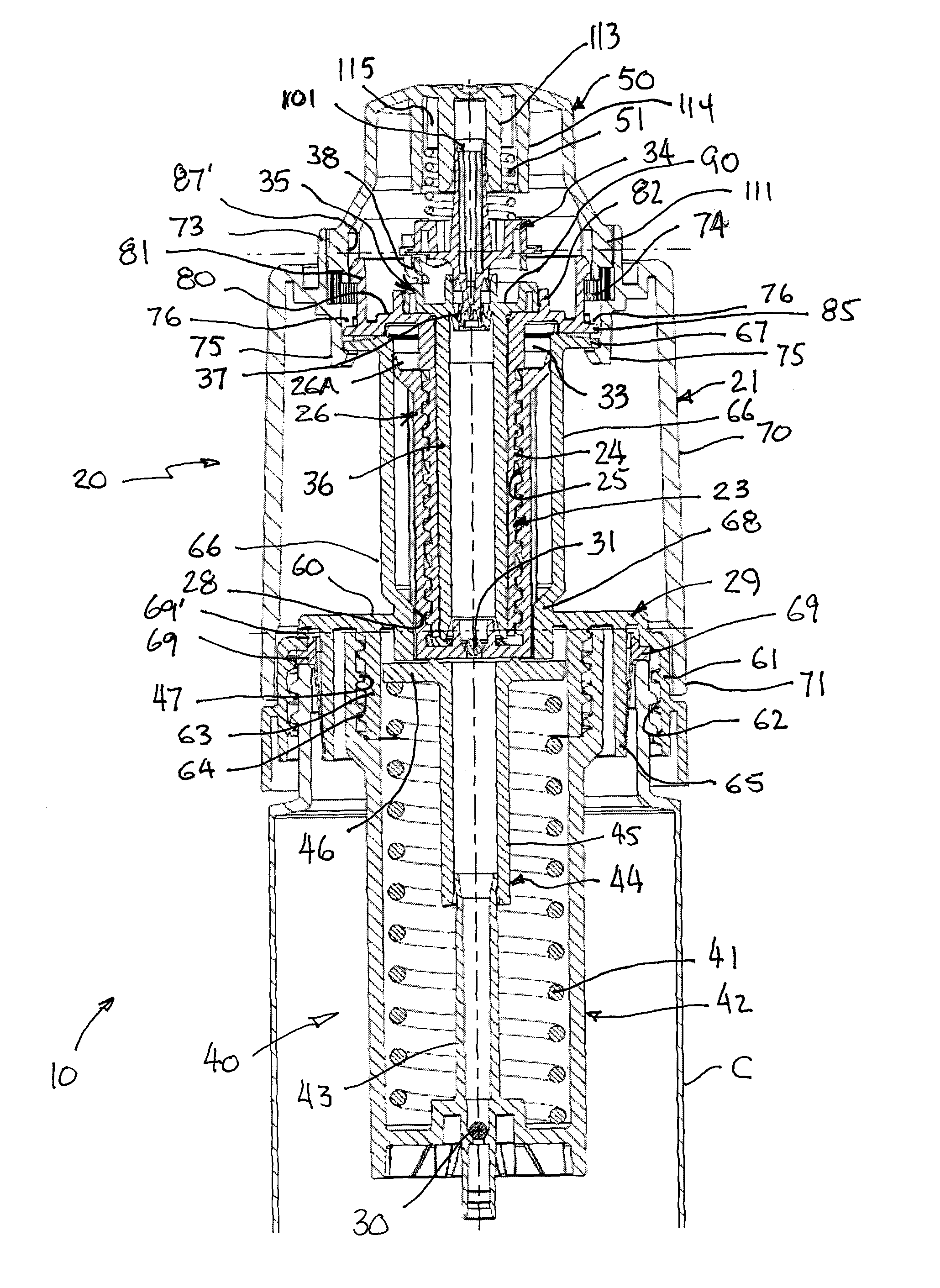 One turn actuated duration dual mechanism spray dispenser pump