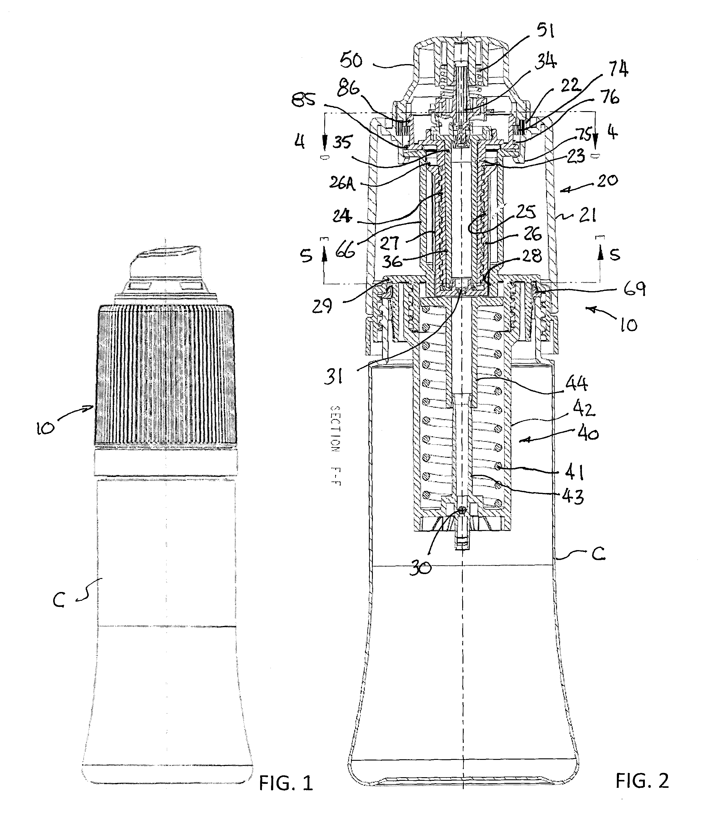 One turn actuated duration dual mechanism spray dispenser pump