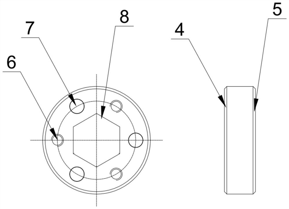 Novel rigid coupling capable of being used for high-speed rotary connection and preparation method thereof