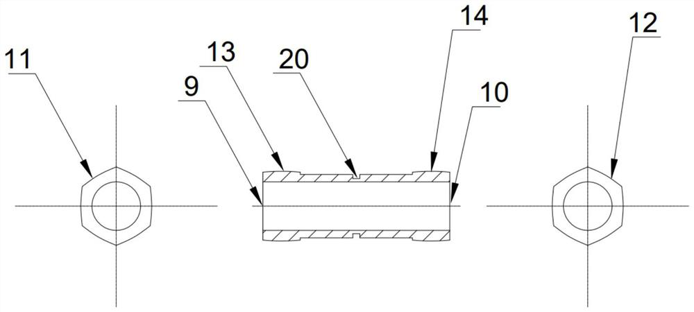 Novel rigid coupling capable of being used for high-speed rotary connection and preparation method thereof