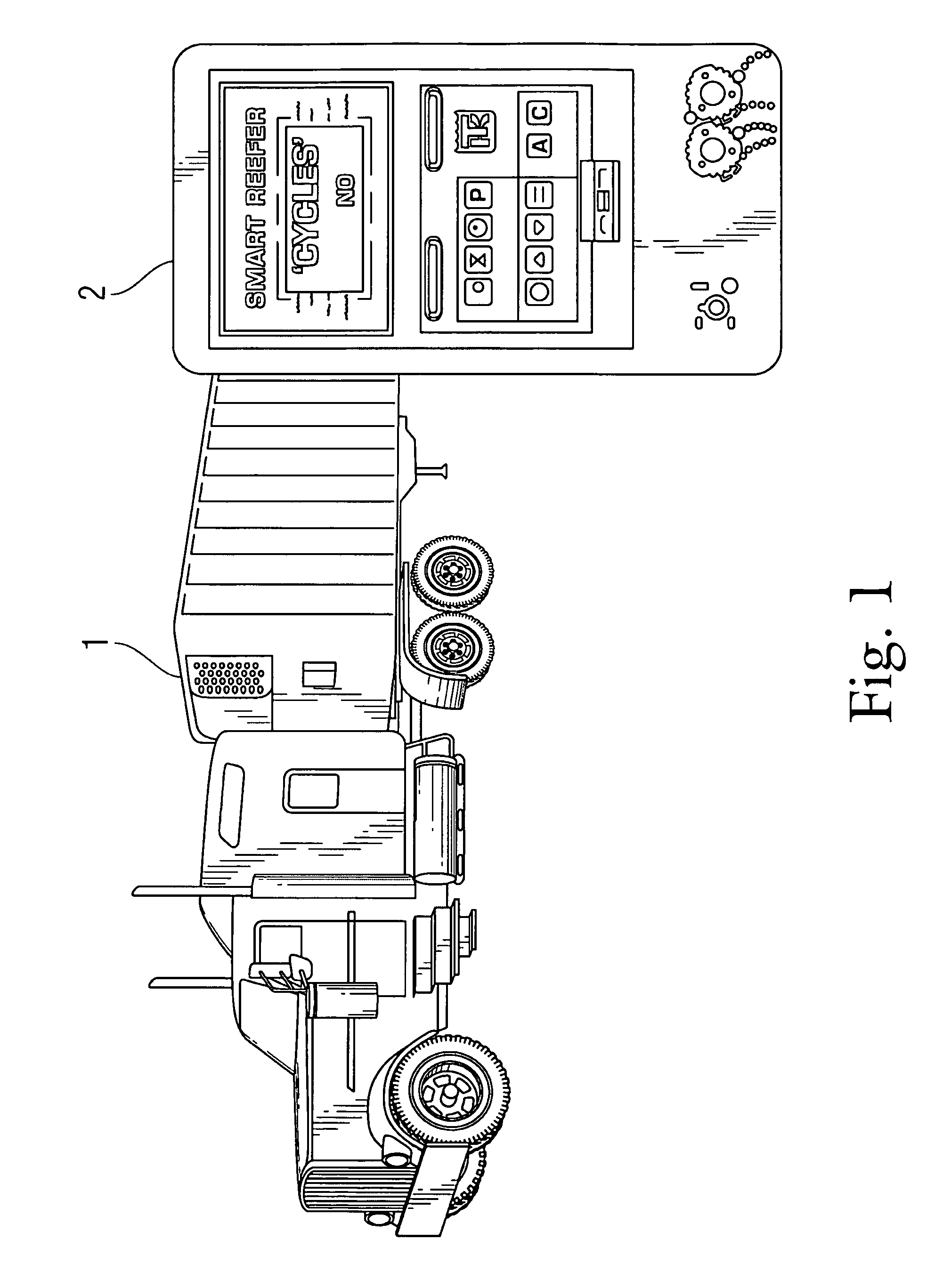 Auxiliary power device for refrigerated trucks