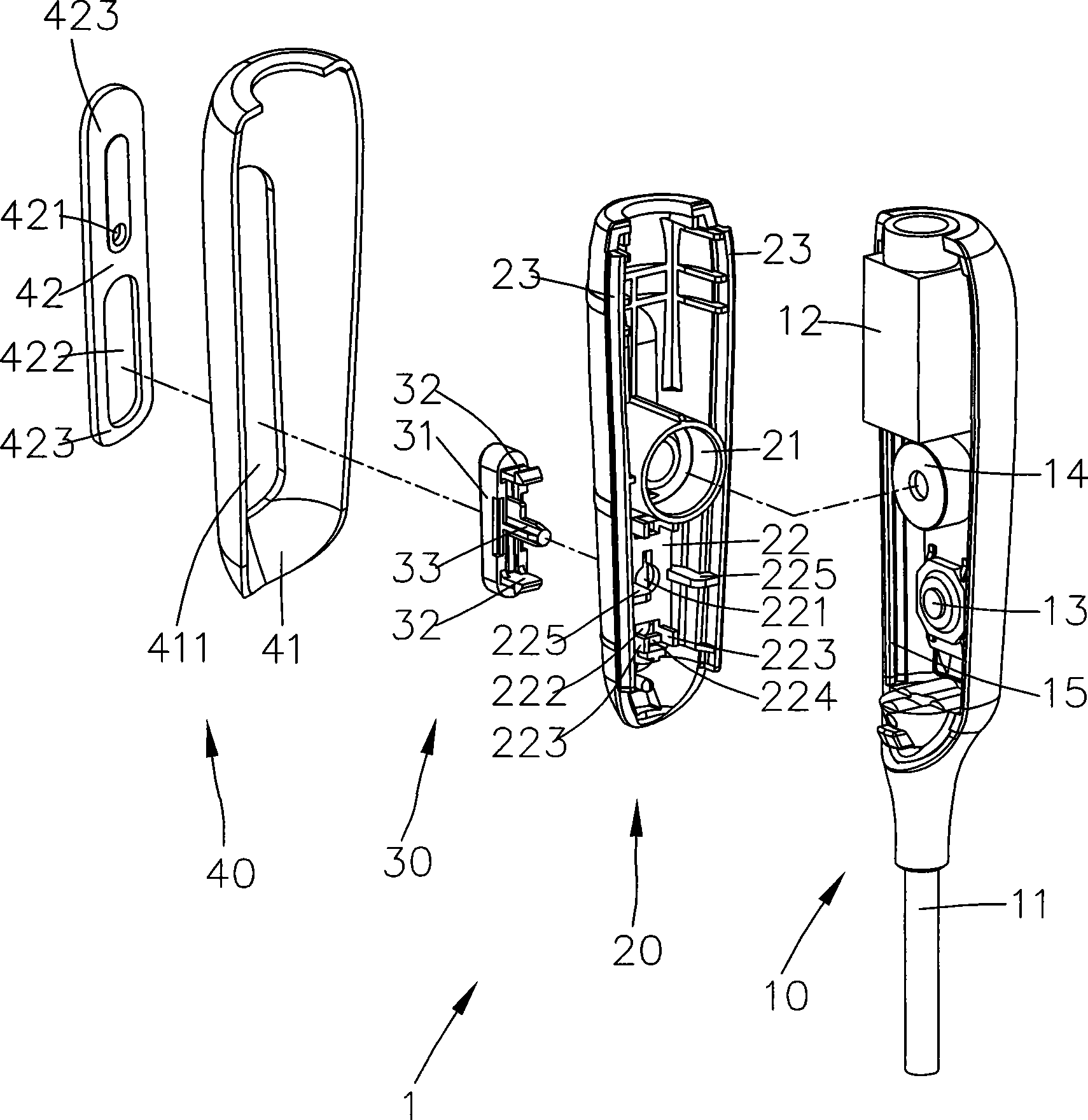 Fixed device for microphone