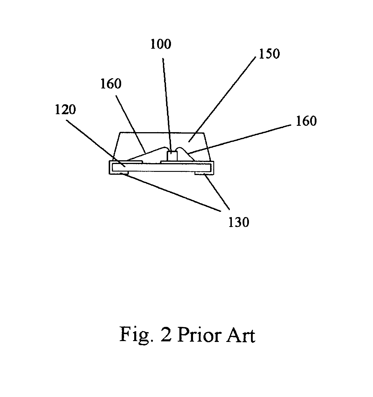 LED package with zener diode protection circuit