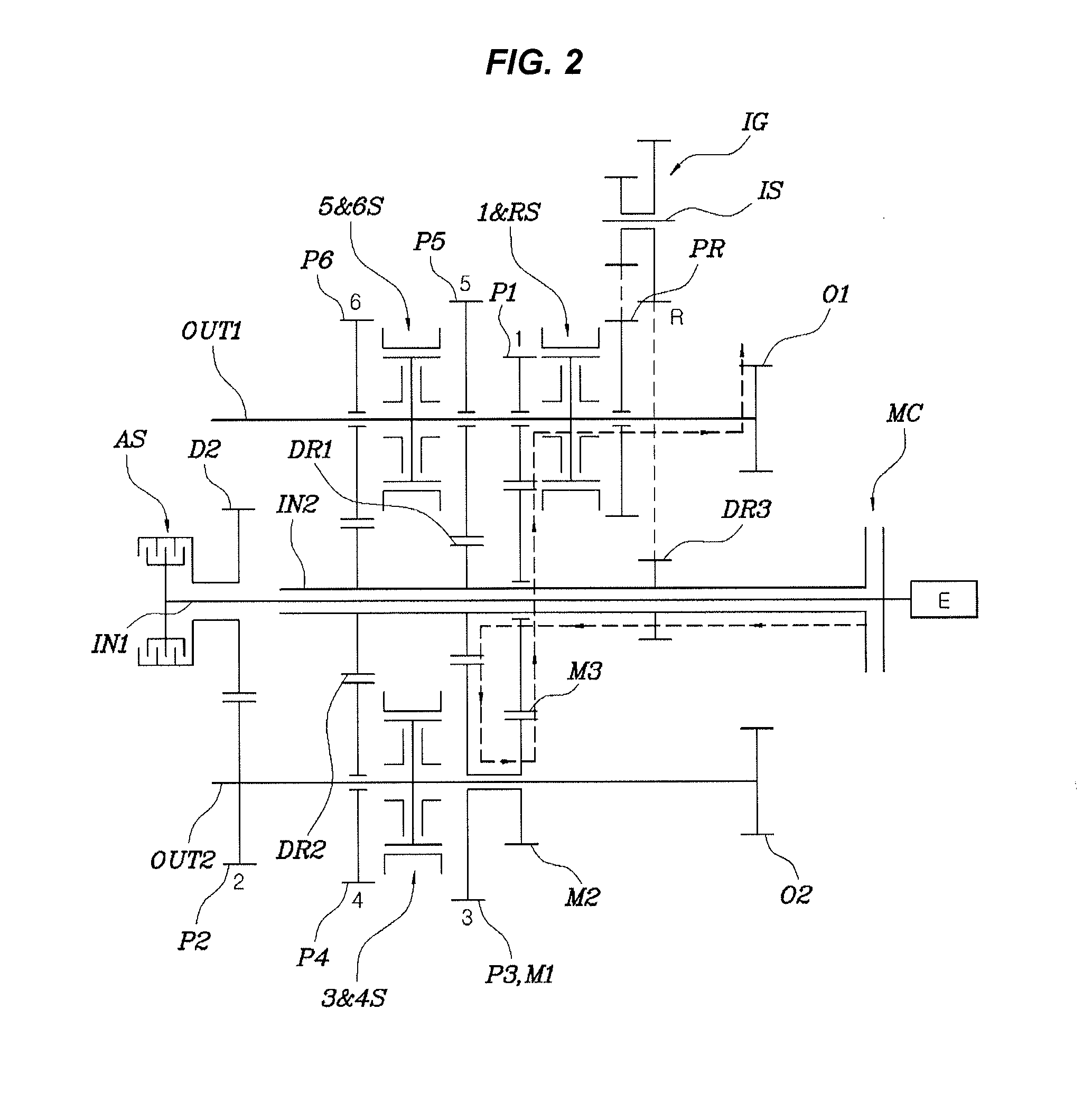 Transmission for vehicle