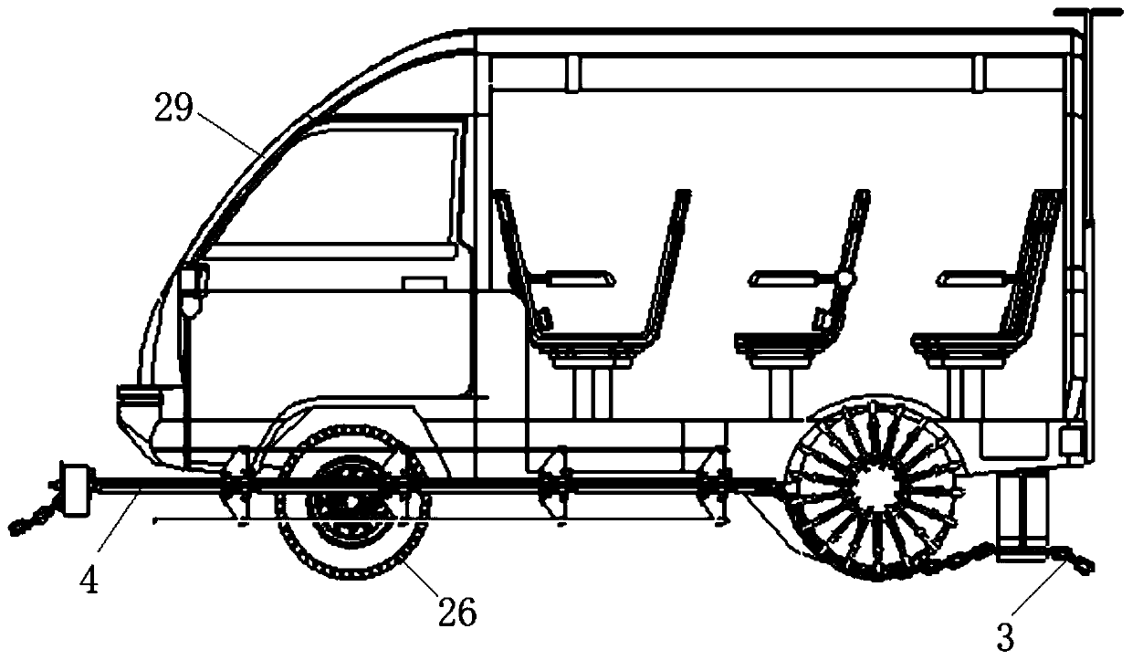 Mountainous ground ropeway traffic system