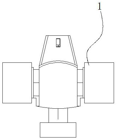 Three-way valve anti-leakage detection device with limiting performance