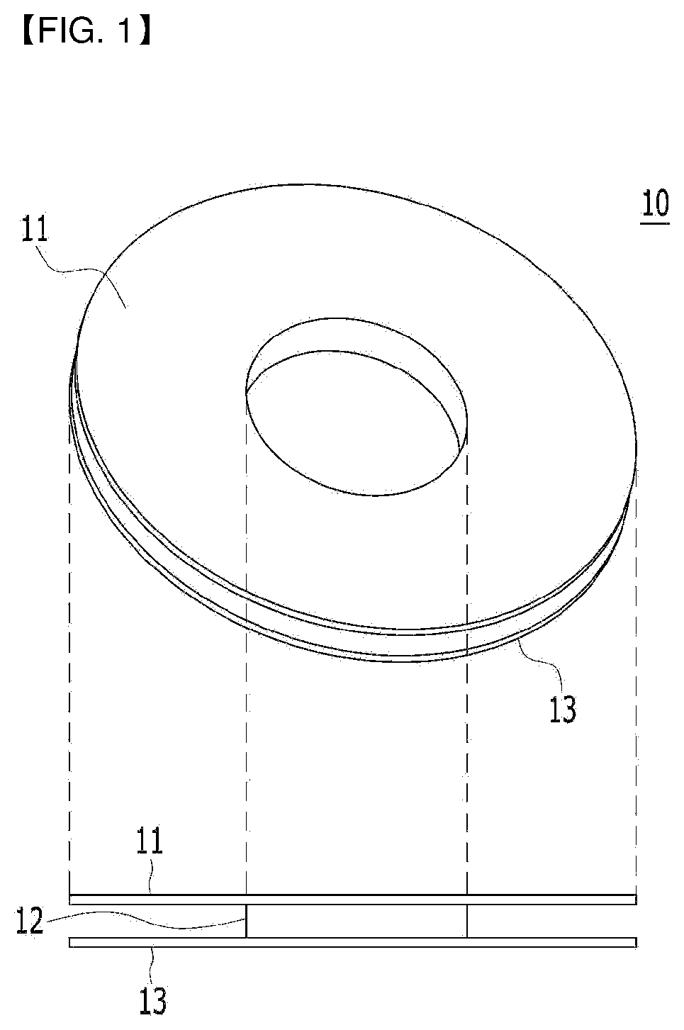 Magnetic element and flat panel display device comprising same