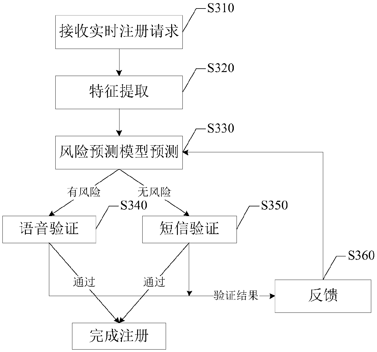 Registration risk identification method and device, electronic equipment and storage medium