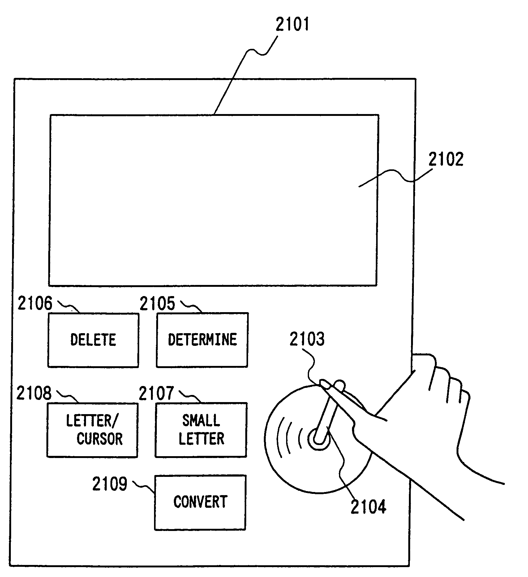 Letter input method and device using the same