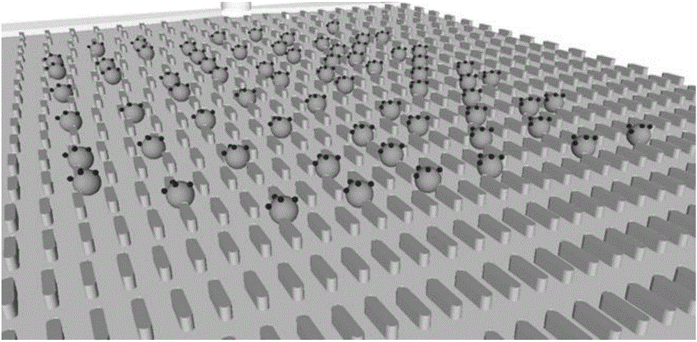 Emulsion droplet digital PCR quantitative method based on microspheres and microcolumn array chips