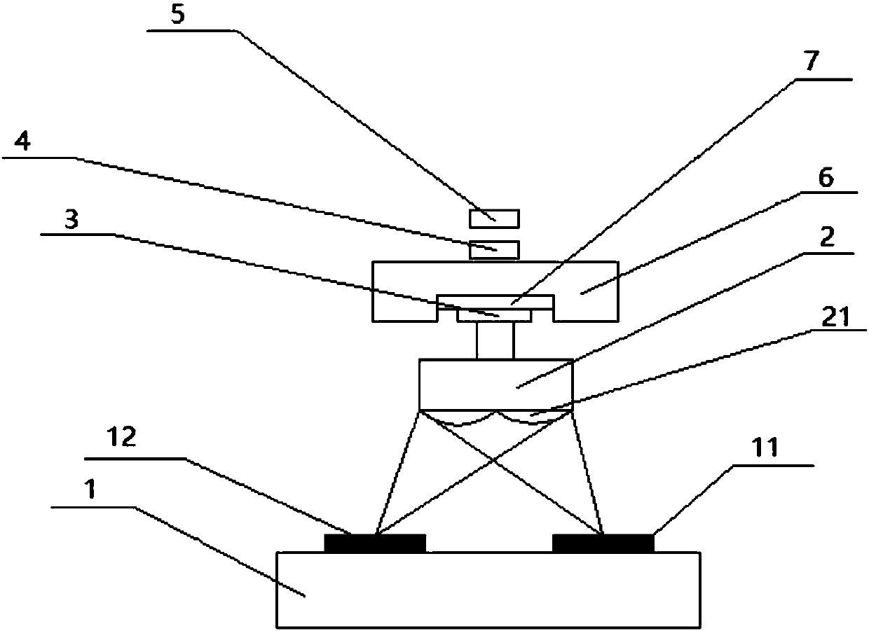 Absolute grating ruler and its measuring method based on cmos image sensor