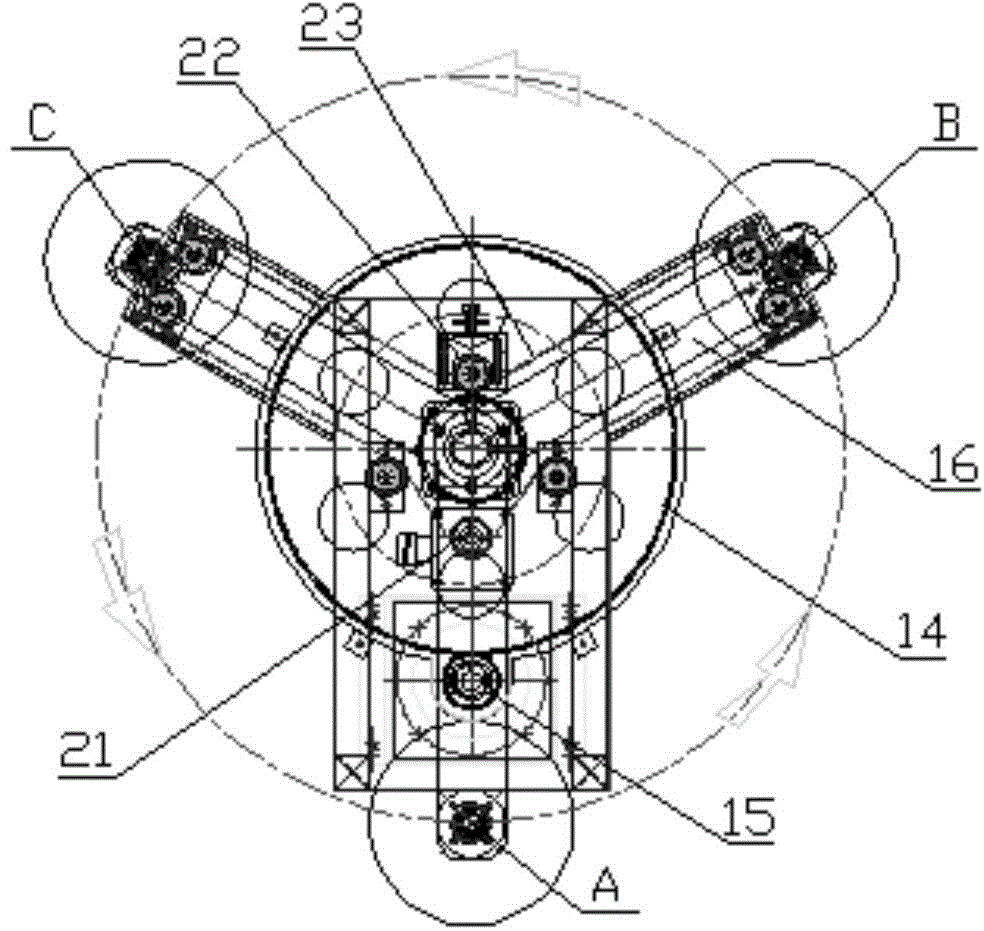 Automatic turntable for hardware spraying