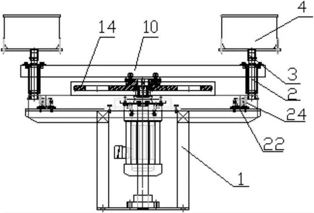 Automatic turntable for hardware spraying