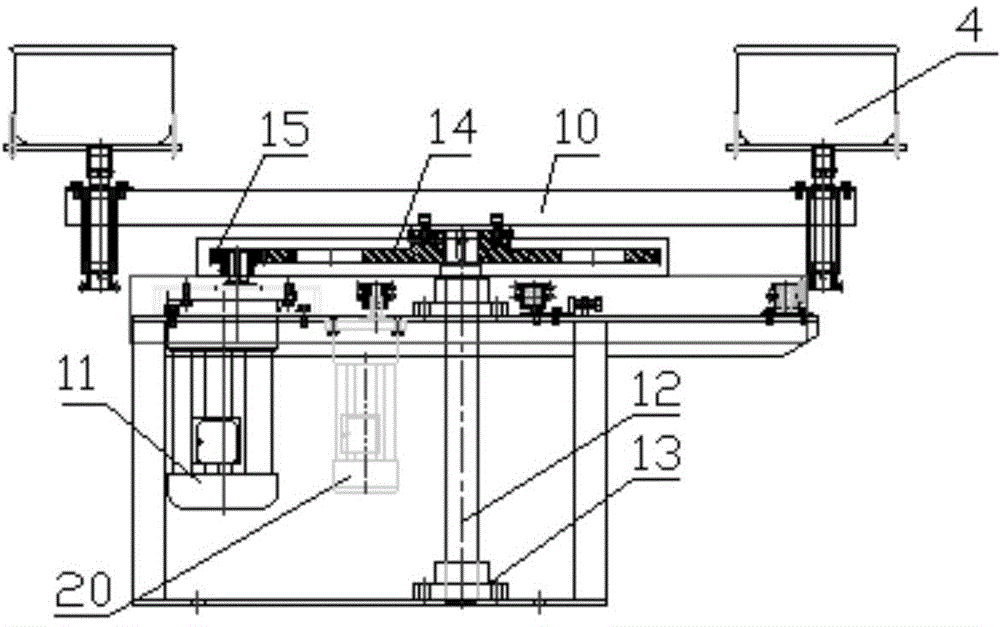 Automatic turntable for hardware spraying