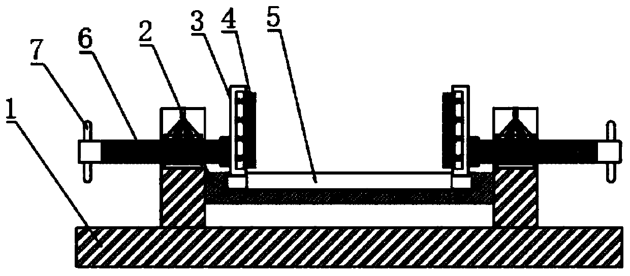 Processing positioning device for air conditioner part production