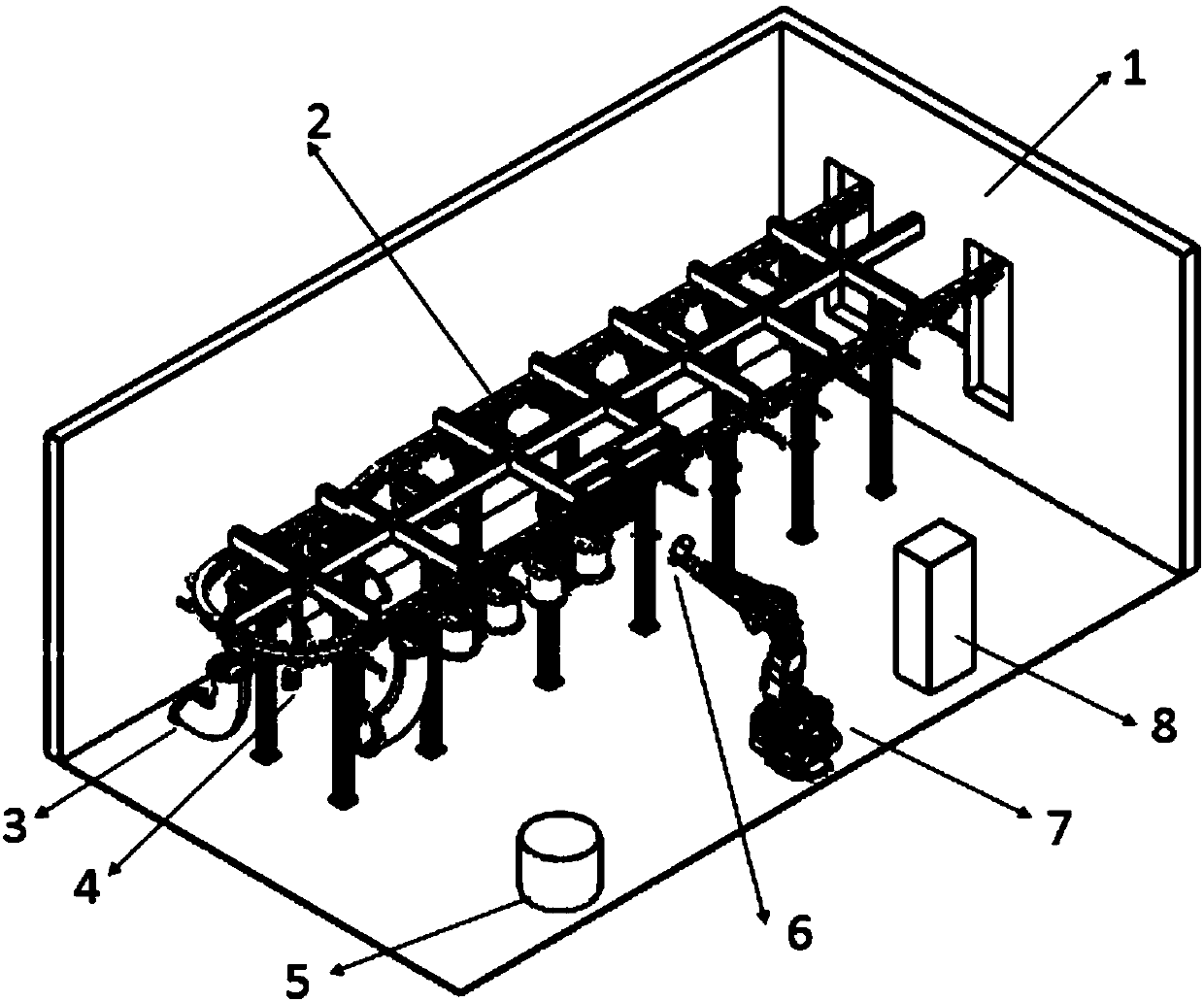 Robot spraying system and control method thereof