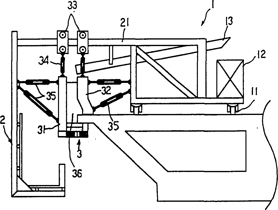 Semiautomatic propelling construction mechanism for bridge parapet