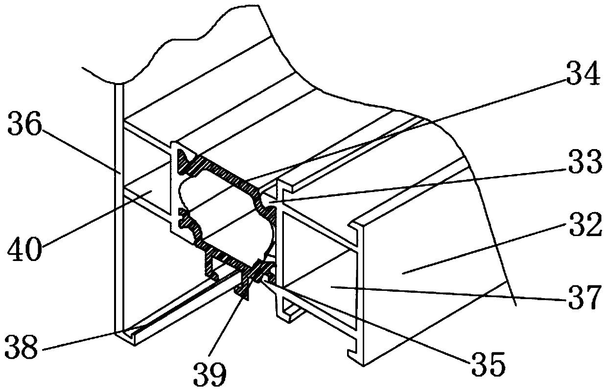 High-toughness corrosion-resistant damping type door and window aluminum profile and preparation method thereof